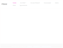 Tablet Screenshot of fitkid.hu